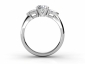 Trilogy Diamond Ring MPA61 through finger view 