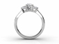 multi diamond trilogy rings MP60 through finger view