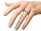 Diamond Engagement rings SWP33 on finger view