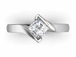 Diamond Engagement rings SWP33  birds eye view