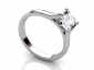 engagement rings solitaire SWP48 profile view