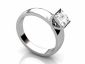 princess cut diamond solitaire rings SWP51 profile view 