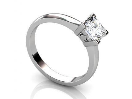 Womans engagement ring SWP52 profile view 