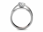 spit shank engagement rings SWR15 through finger view