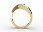 Engagment ring SYFO2 through finger view