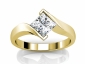 Princess cut diamond rings Solitaire SYP35 raised view 