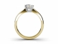 gold diamond ring SYP37 through finger view 