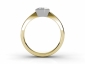 yellow gold diamond rings SYP43 through finger view