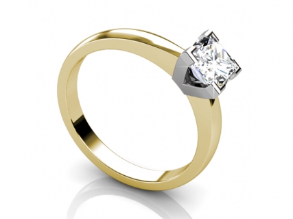 white and yellow gold rings SYP44 profile view