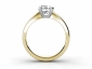 two tone gold rings SYP45 through finger