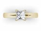 gold solitaire rings SYP47 birds eye view 