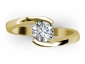 twist yellow gold rings SYR66 birds eye view 