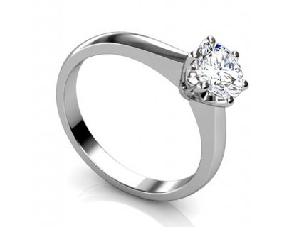 Engagement ring SPAR12 profile view