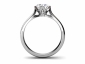 Round cut diamond solitaire ring SPAR18 through finger view 