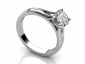 split shank ring diamond SPAR67 profile view 