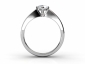 Marquise Diamond rings solitaire SPF05 through finger view
