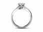 Engagement ring SPR12 through finger view