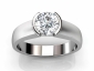 half rub-over setting SPR17 ring image view 