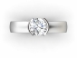 half rub-over setting SPR17 ring birds eye view