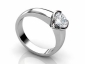 half rub-over setting SPR17 ring profile view 