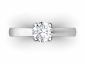 solitaire ring birds eye view stirrup band SPR23 
