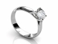 diamond ring solitaire SPR28 profile view