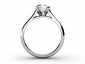 Diamond ring SPR31 engagement  through finger view
