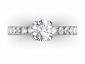 Diamond engagement ring SAW22 birds eye view