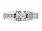 Womans Diamond engagement ring birds eye view SAW29 