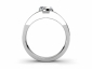 diamond ring SAPA04 through finger view