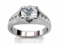multiple diamond solitaire ring SAPA29 raised view 