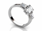 Trilogy ring 09 platinum SAP09 profile view